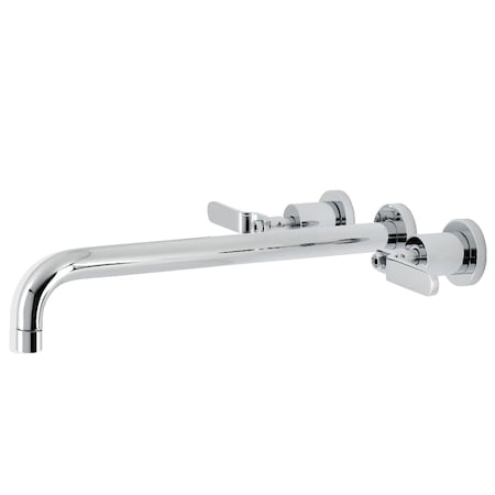 Kingston Brass KS8041KL Wall Mount Tub Faucet, Polished Chrome KS8041KL